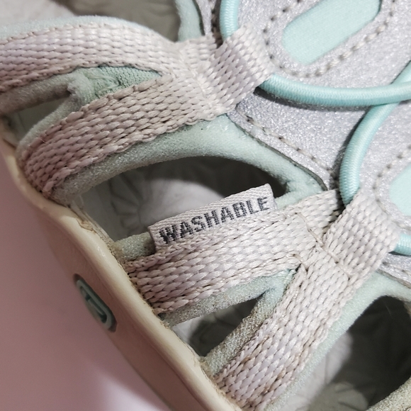 Keen Girls Moxie Hiking Water Sandals Grey Mint Green Size 2 Big Kid Youth Kids - Picture 6 of 10